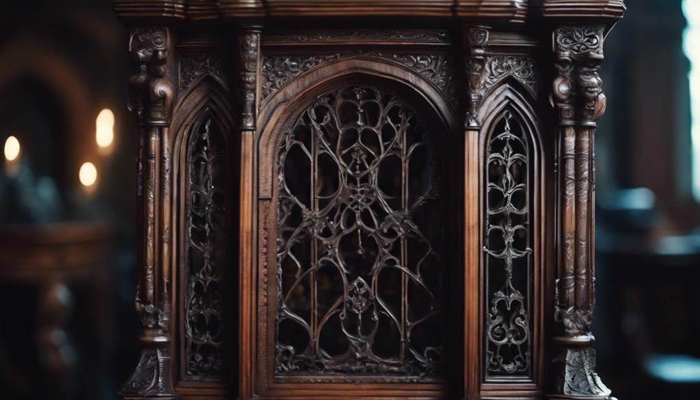 antique gothic style details