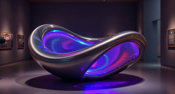 touch responsive art installations