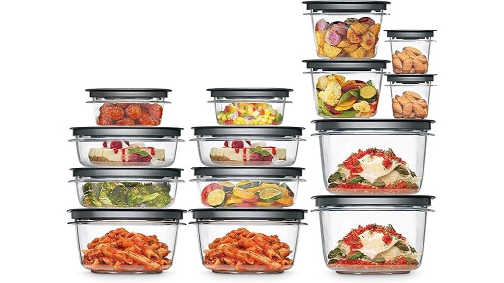 28 piece food container set