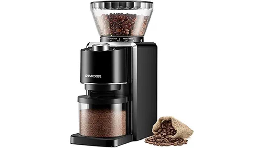 adjustable conical coffee grinder