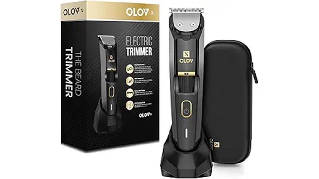 adjustable waterproof beard trimmer