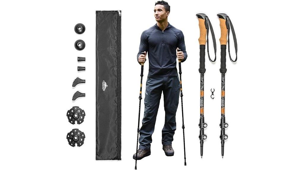 aluminum trekking poles kit