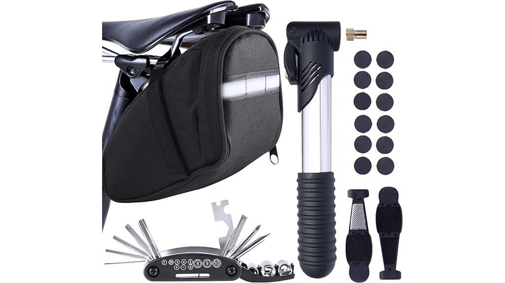 bike tools with saddle bag