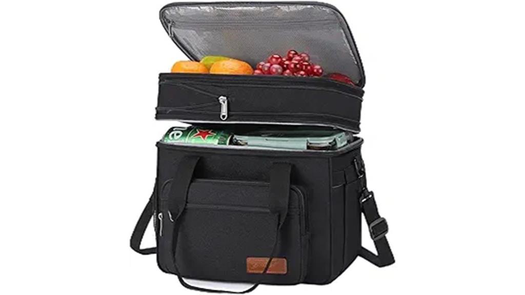 black 23l cooler bag