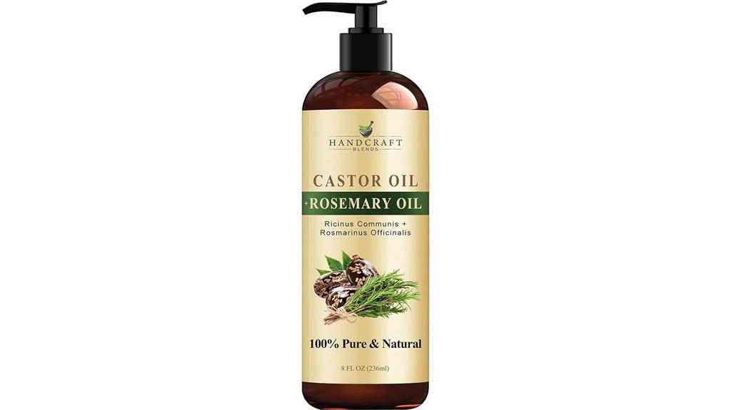 castor and rosemary oils