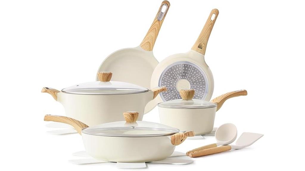 ceramic cookware set 14 piece