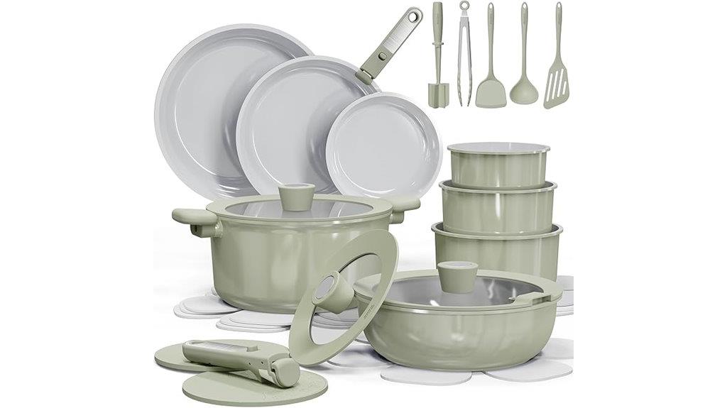 ceramic nonstick cookware set