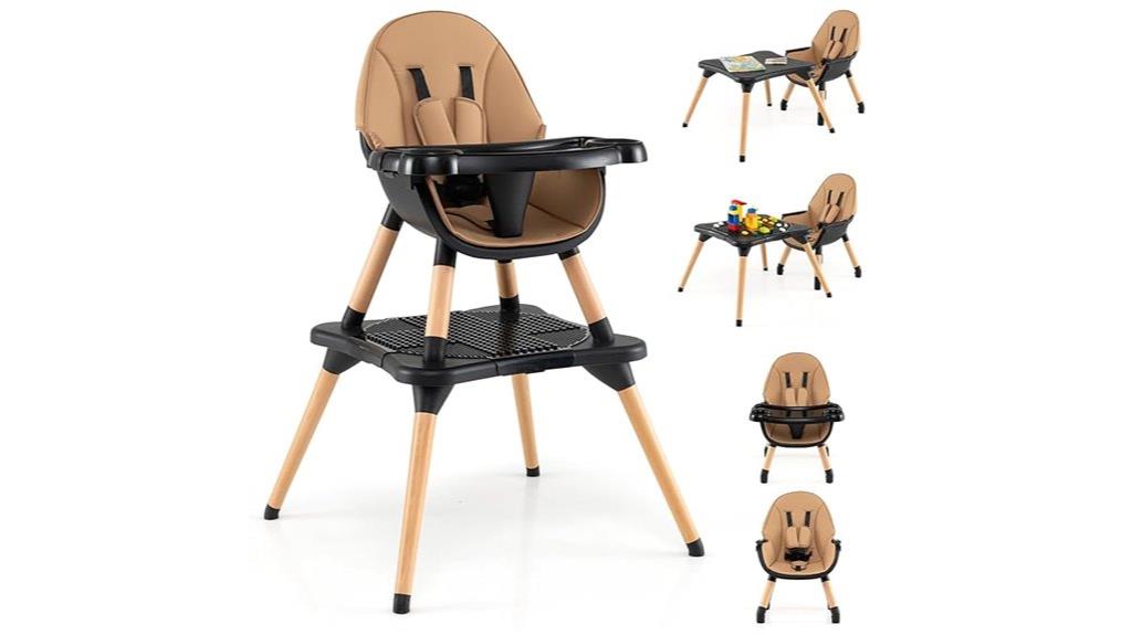 convertible wooden baby chair