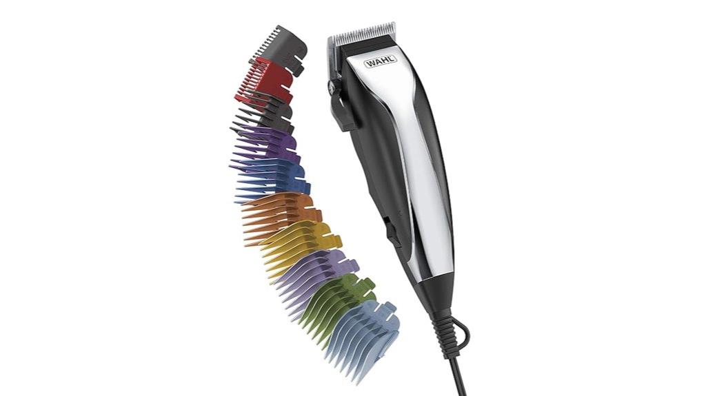 corded clipper with color coded guards