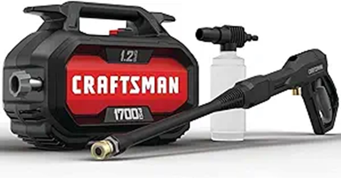 craftsman 1700 psi pressure washer
