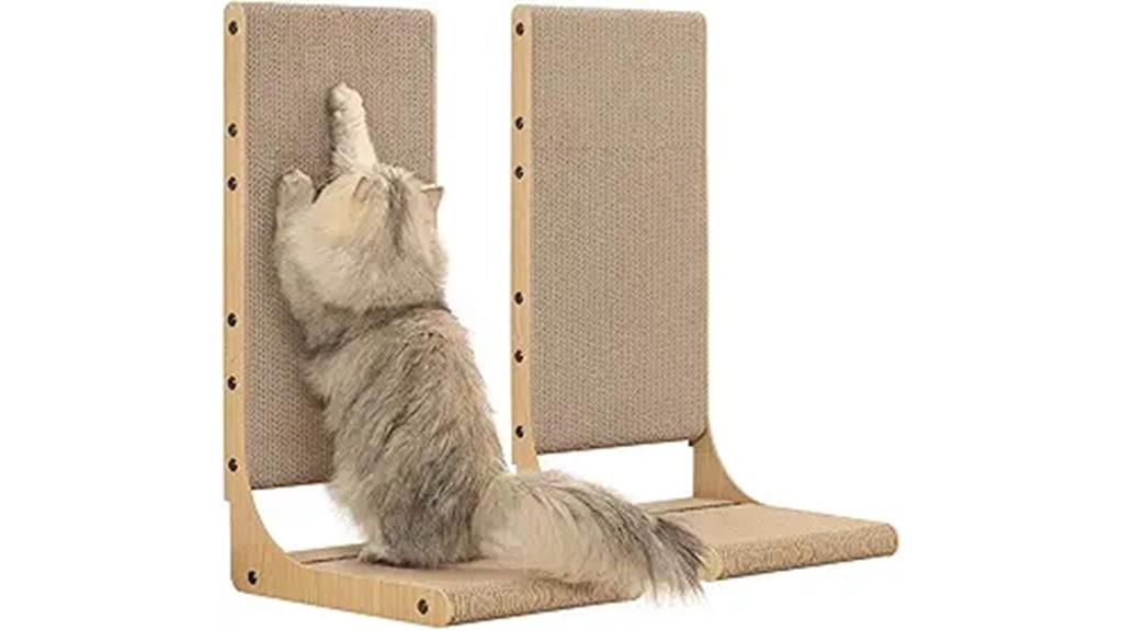 dual indoor cat scratching boards
