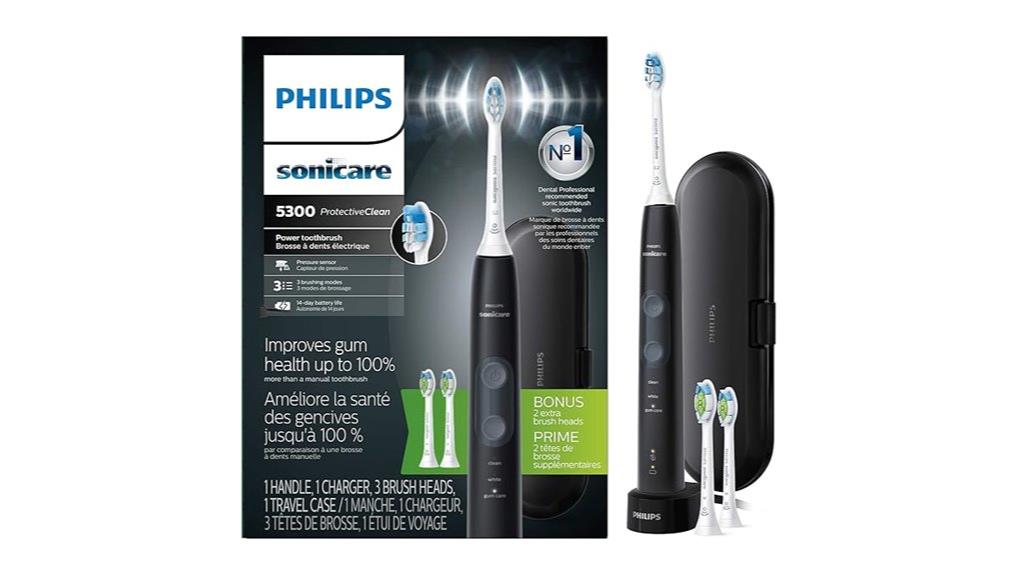 electric toothbrush with protective features