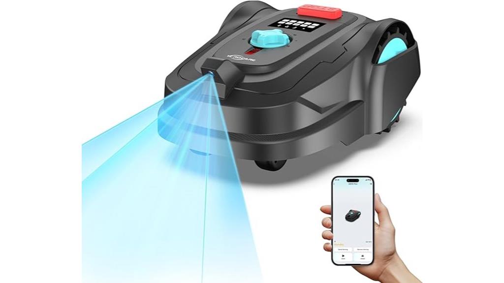 gps controlled cordless lawn mower