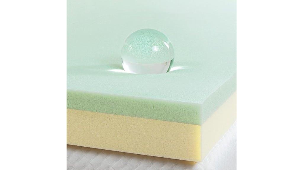 green tea memory foam
