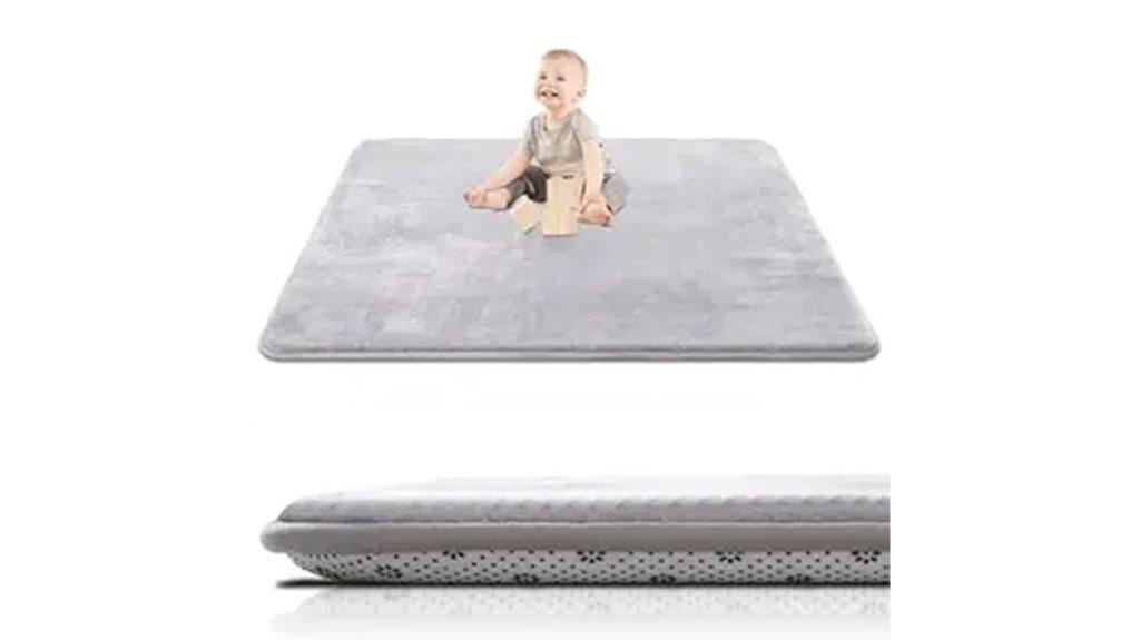 grey thick baby mat