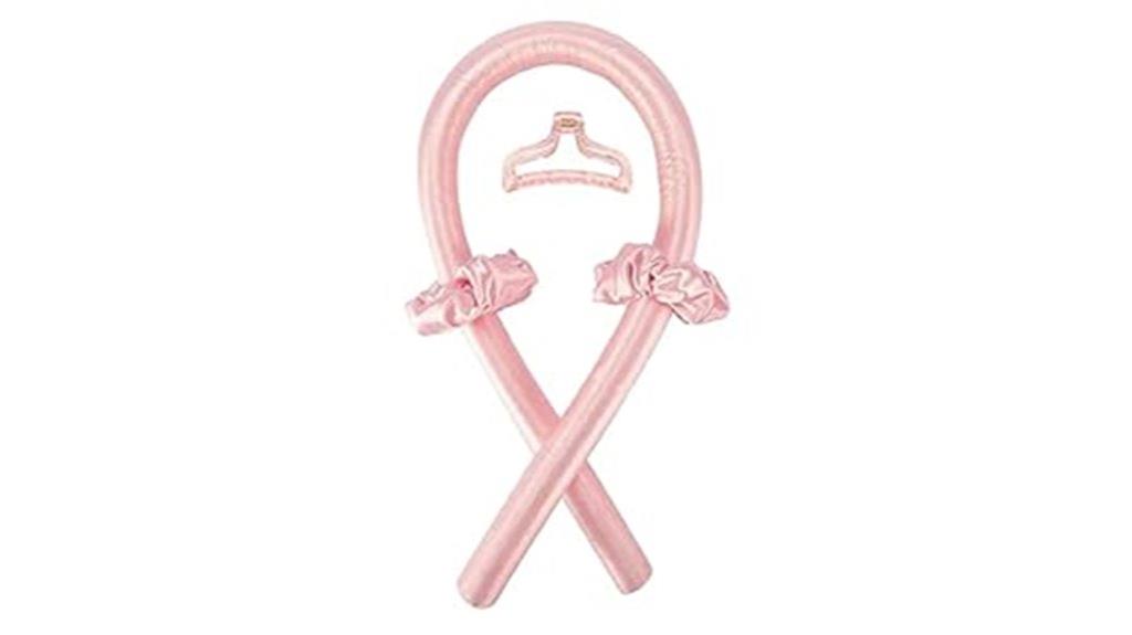 heatless silk curling headband