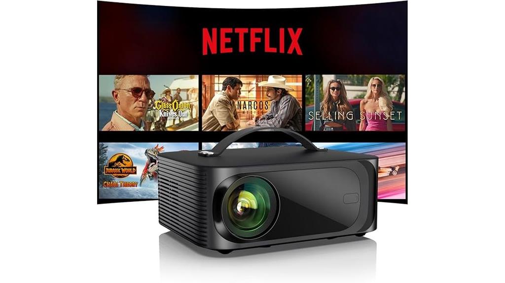 high resolution portable outdoor projector