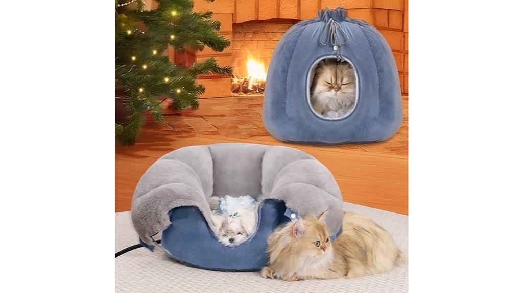 indoor heated cat bed