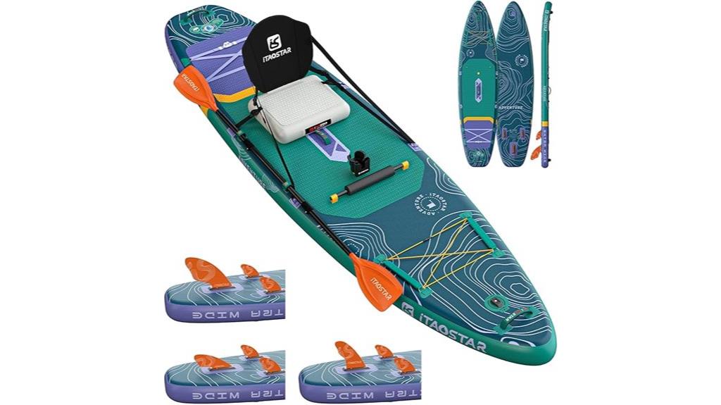 inflatable paddle board dimensions