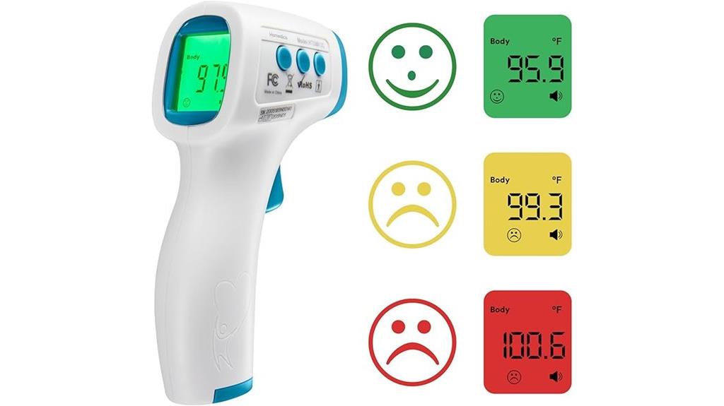 infrared forehead temperature scanner