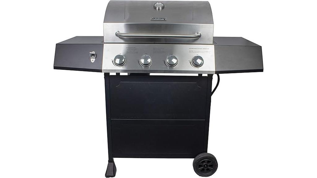 large 4 burner gas grill