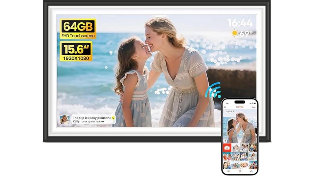 large 64gb touch frame