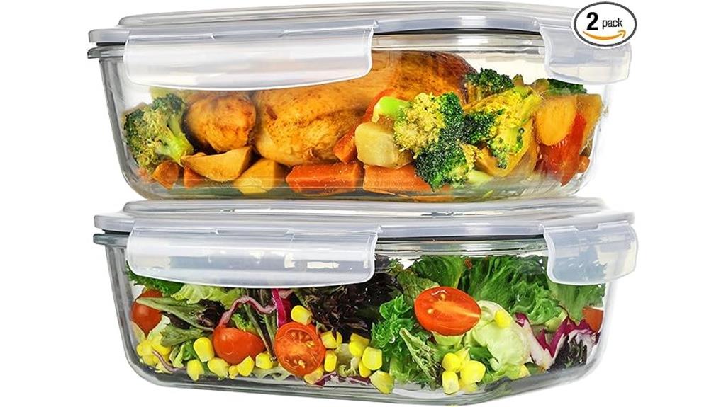 large glass storage containers