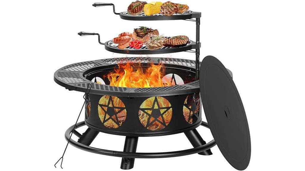 large outdoor fire pit