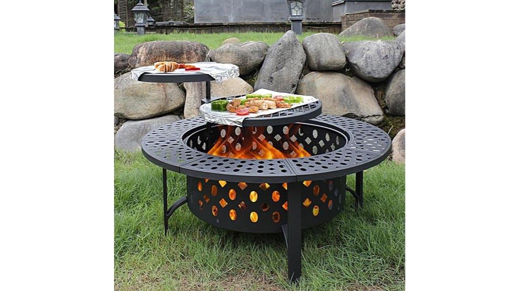 large outdoor fire pit