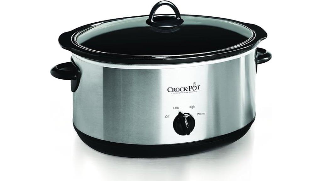 large stainless steel oval