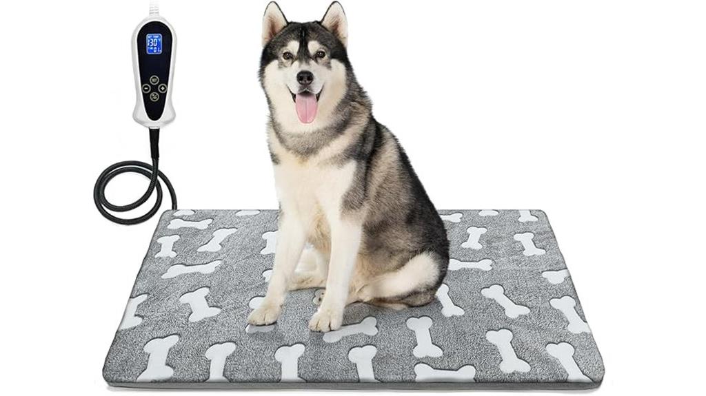 large waterproof heated dog bed