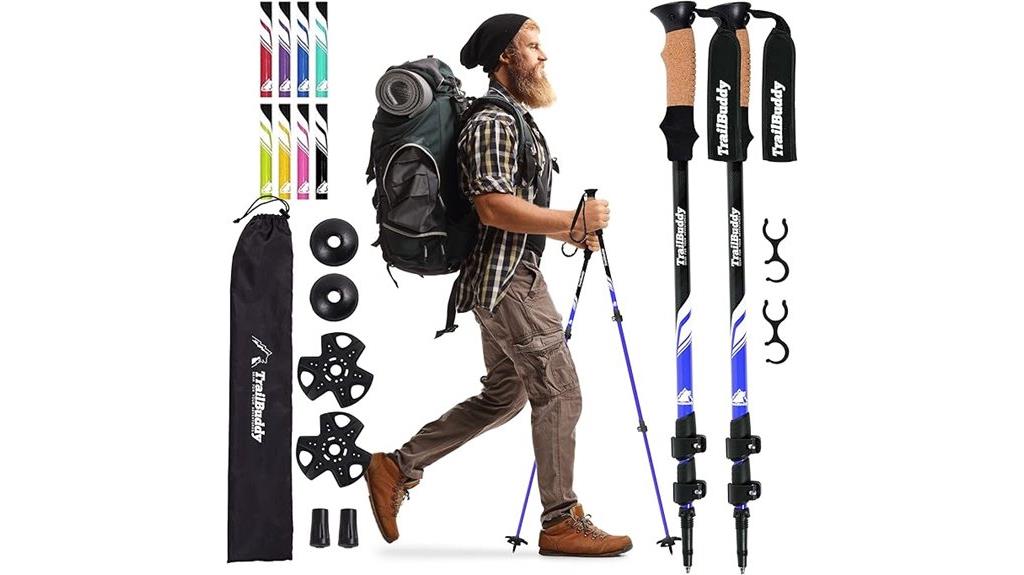 lightweight collapsible trekking poles