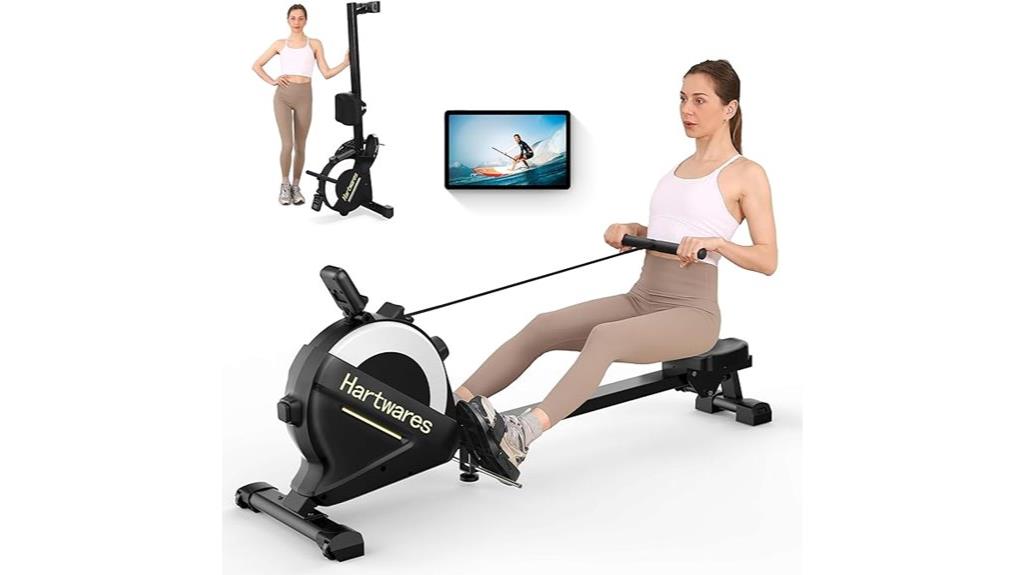magnetic resistance rowing machine