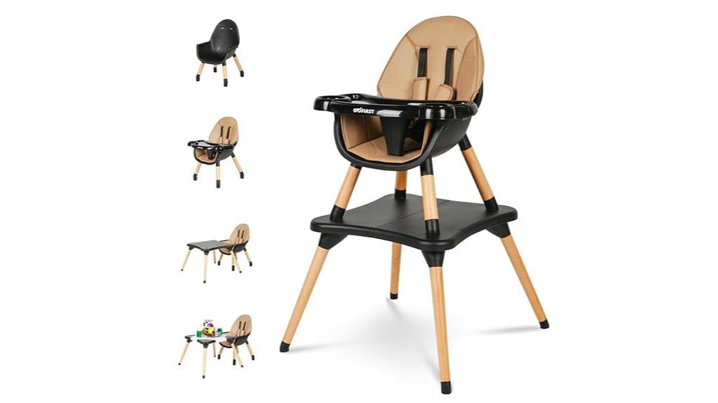 multi function wooden baby chair
