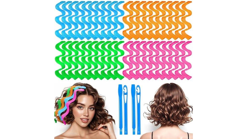 no heat wavy hair curlers