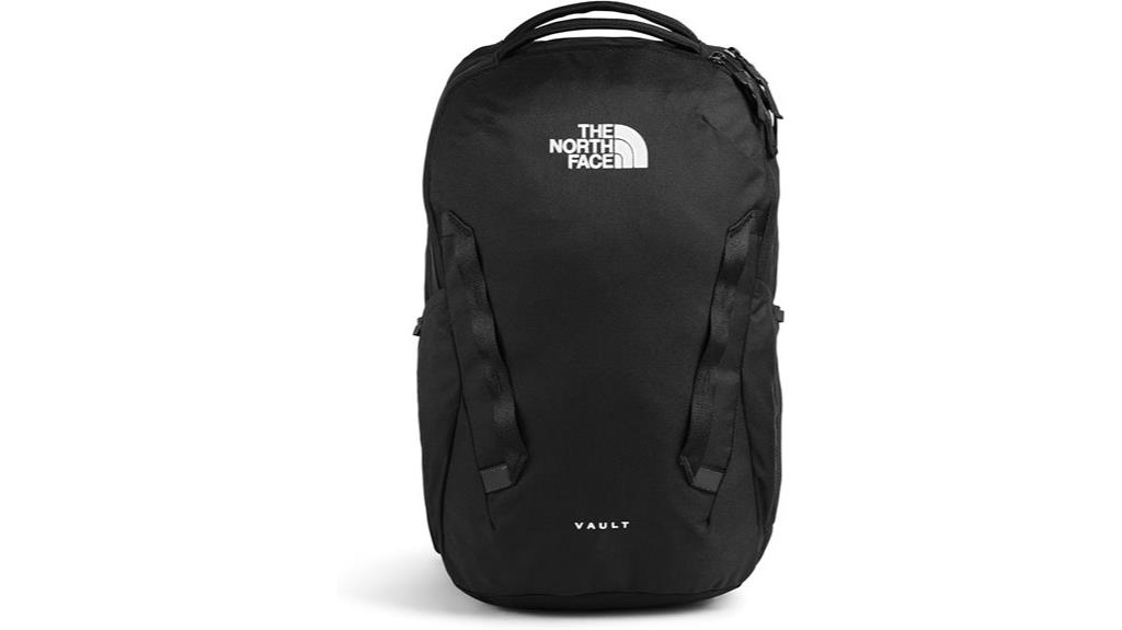 north face black backpack