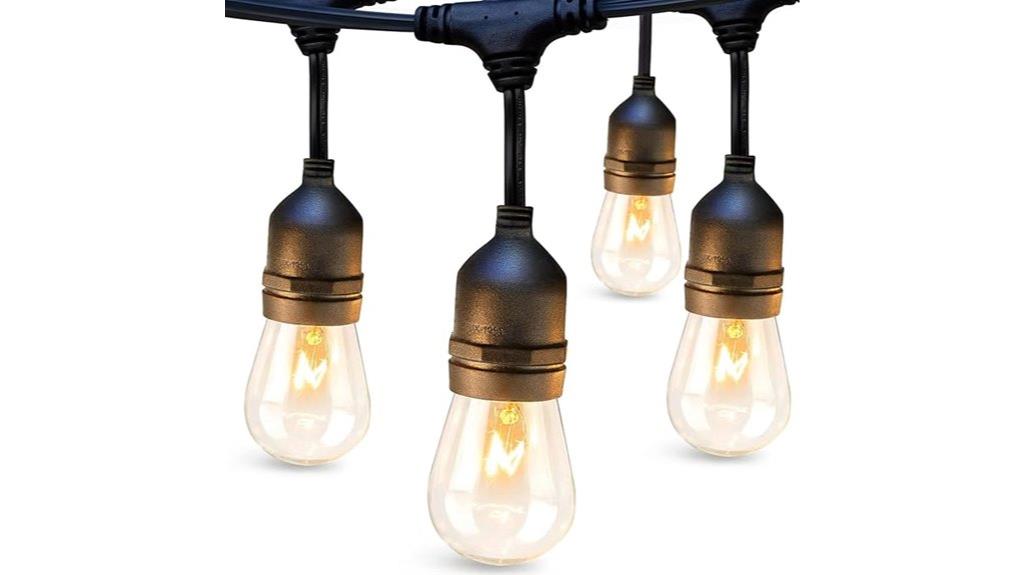 outdoor edison bulb string