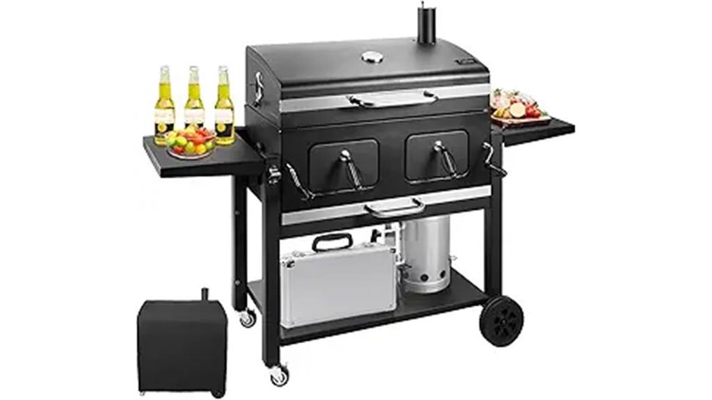 outdoor kenadne charcoal grill