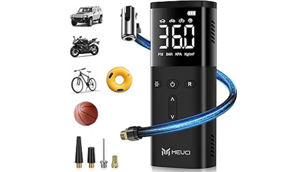 portable tire inflator compressor