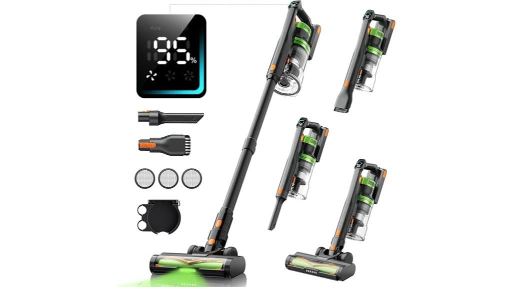 powerful cordless vacuum long runtime