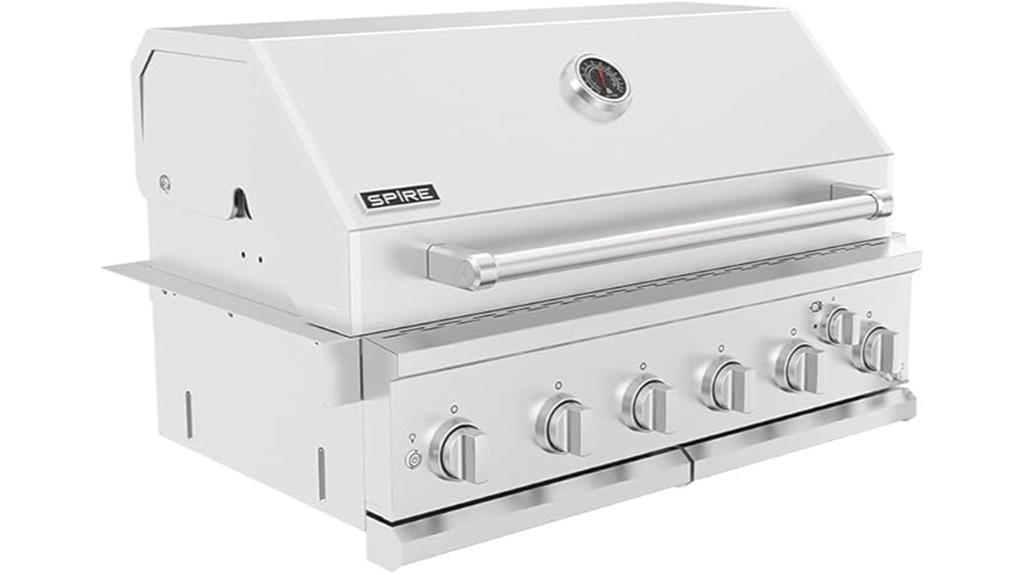 premium 6 burner built in grill