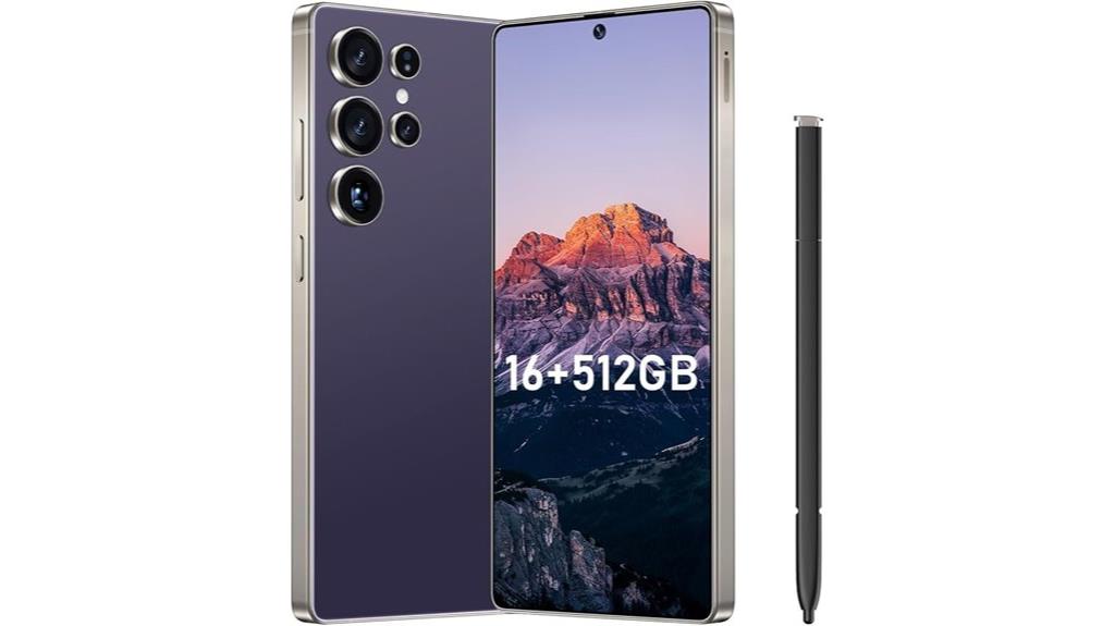 premium flagship smartphone with stylus