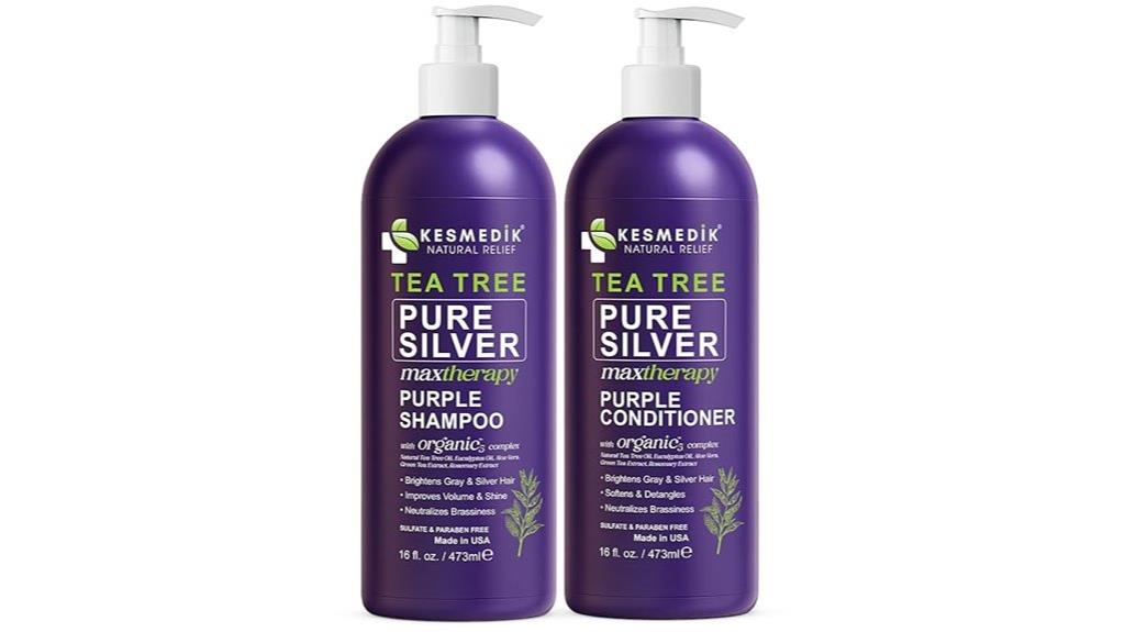 purple hair care set