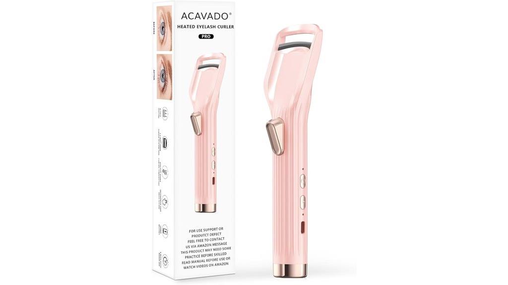 rechargeable fast heat eyelash curler