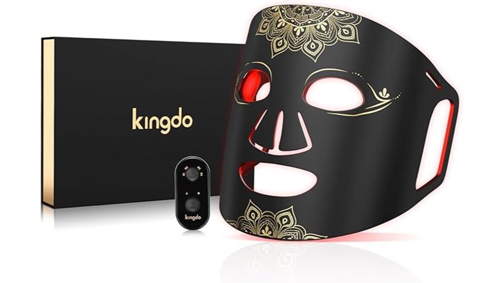 red light facial mask