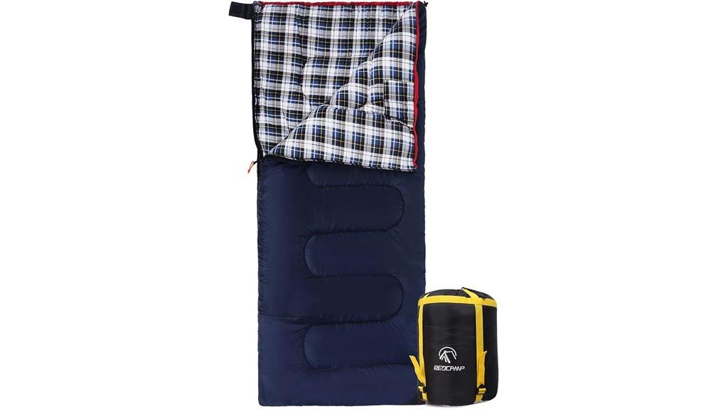 redcamp cotton flannel sleeping bag