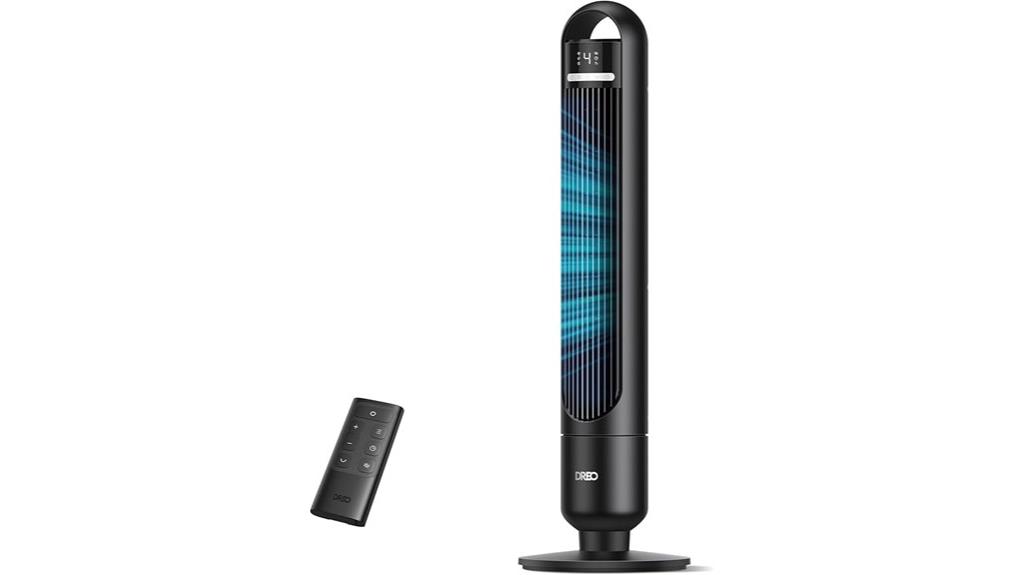 remote controlled bedroom tower fan