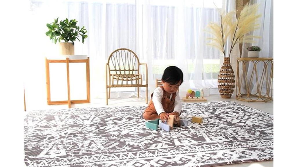 reversible foam play mat