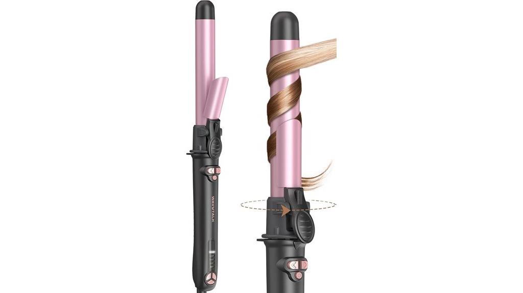 rotating curling iron for long hair