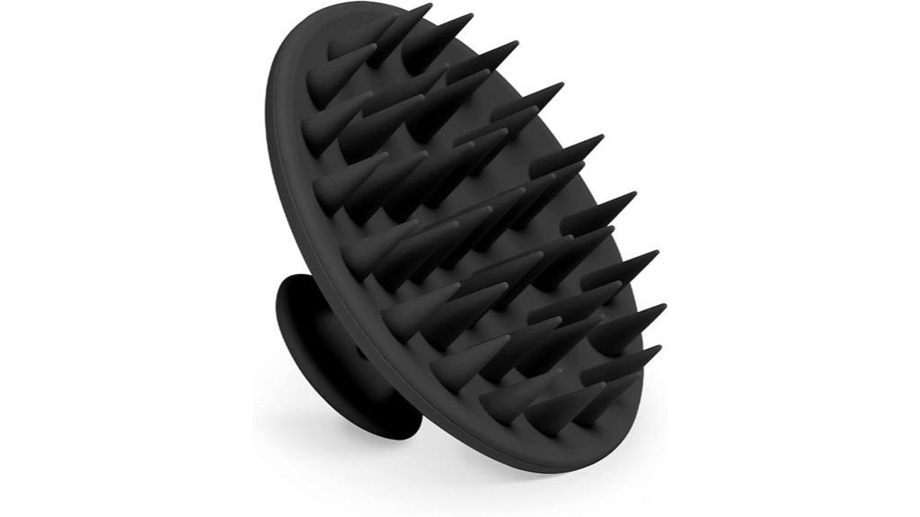 silicone scalp shampoo brush